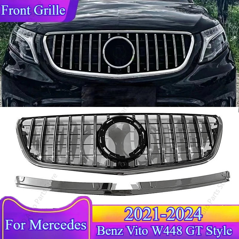 GT-Style Front Grille for Mercedes-Benz Vito W448 2021-2024