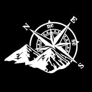 Mountain Compass Reflective Vehicle Decal – 16.6 × 12 cm