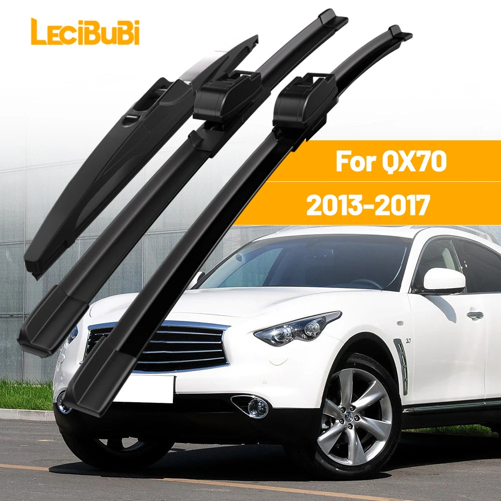 Front & Rear Windshield Wiper Blade Set for Infiniti 2013-2017