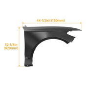 Passenger-Side Front Fender for 2017–2020 Ford Fusion