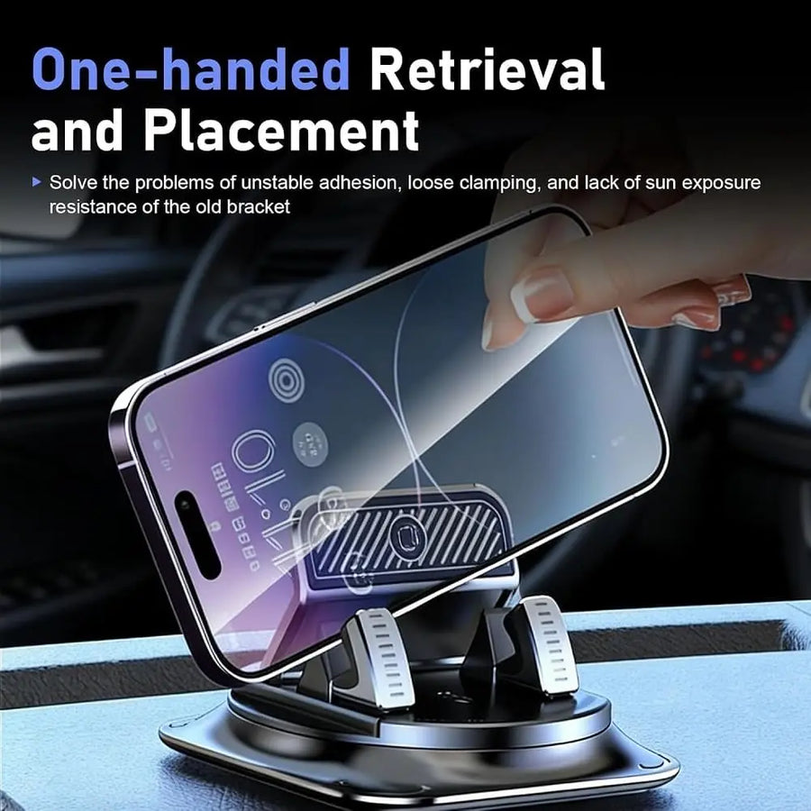 360° Dashboard Phone Holder – Non-Slip Silicone