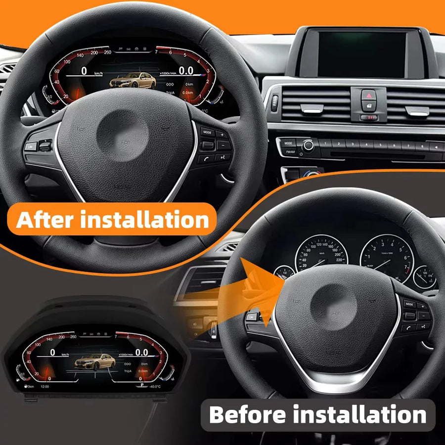12.3-Inch Digital Gauge Cluster for BMW 3/4 Series 2013–2020