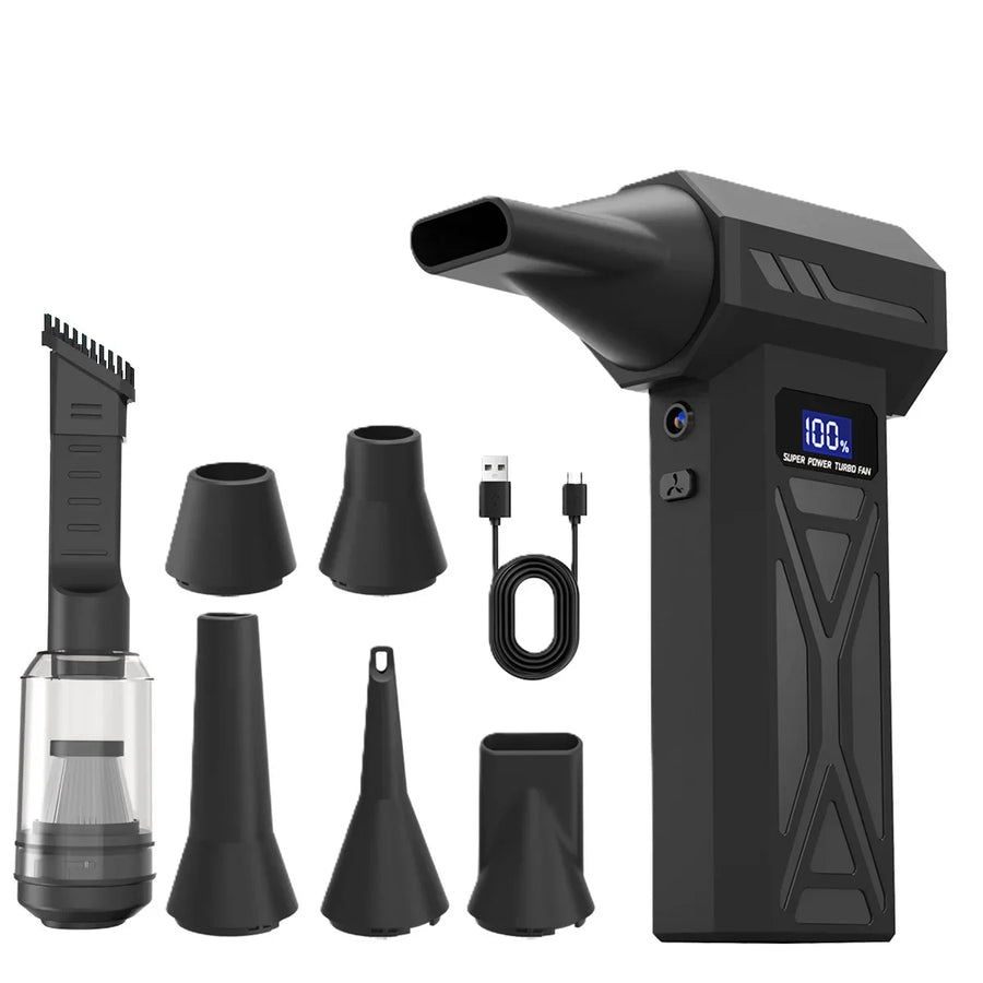 Cordless Turbo Air Blower and Electric Duster with 4 Speeds & LED Display 110,000 RPM
