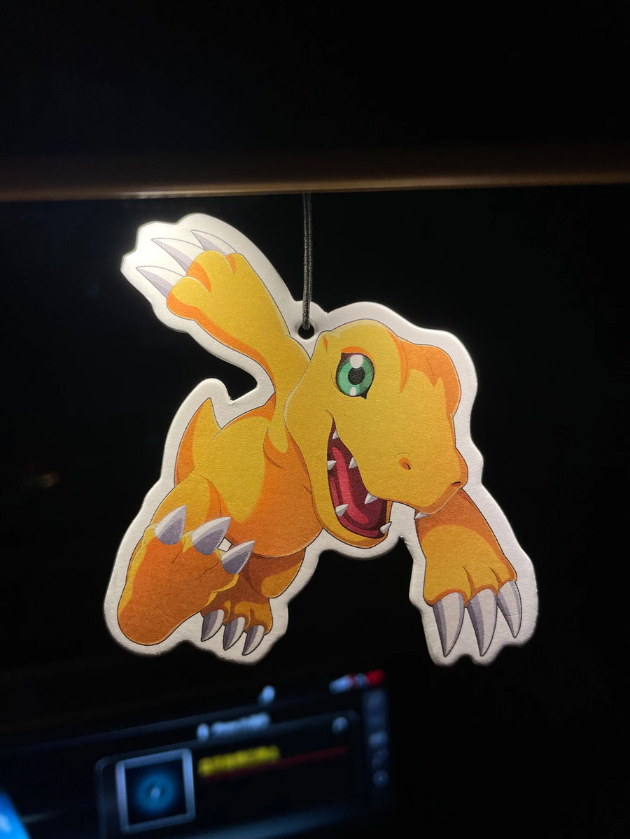 Cute Digimon Agumon Hanging Car Air Freshener