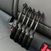 5-Piece Black Detailing Brush Set for Car Interiors