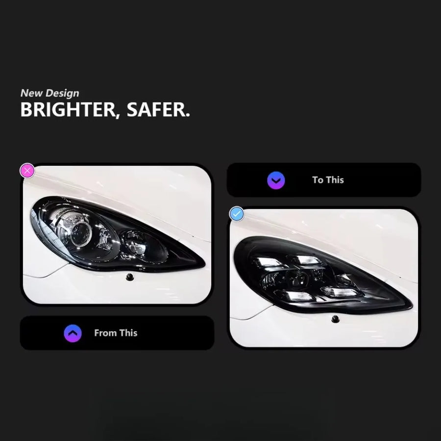 LED Headlight Assembly Set for 2010–2013 Porsche Panamera