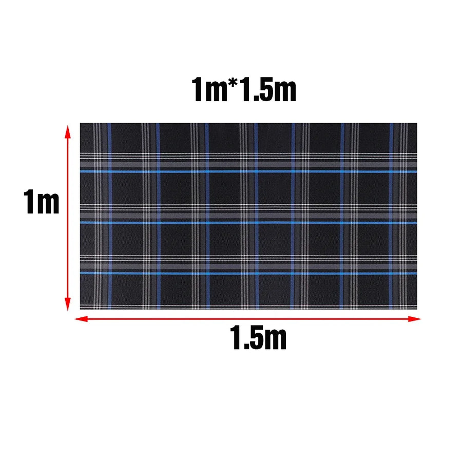 Volkswagen Golf GTI-Style Plaid Upholstery Fabric – 1.5 m Wide