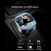 Bluetooth 5.0 FM Transmitter and USB Car Charger