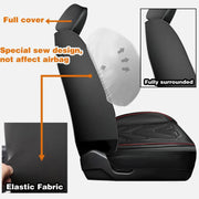 Universal PU-Leather 5-Seat Cover Set – Black or Black/Red