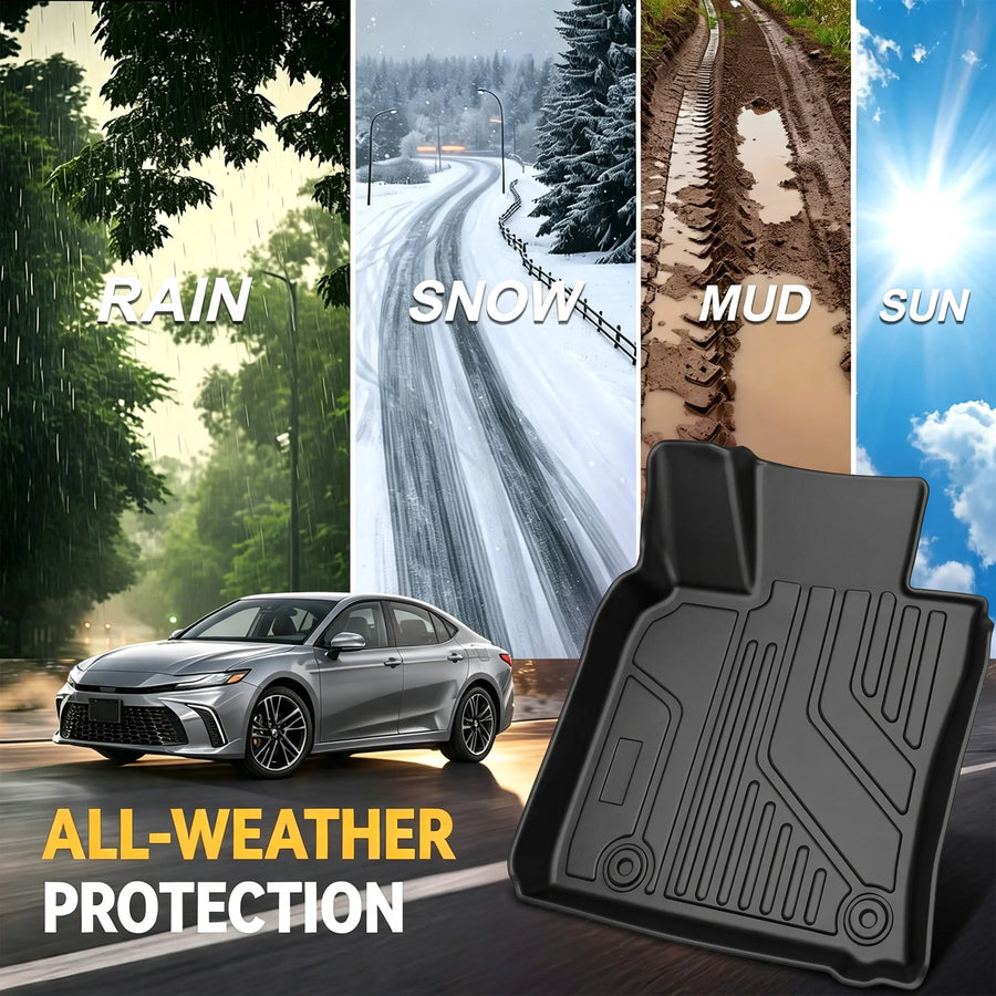 All-Weather TPE Floor Mats for 2025–2026 Toyota Camry – 4 Pieces