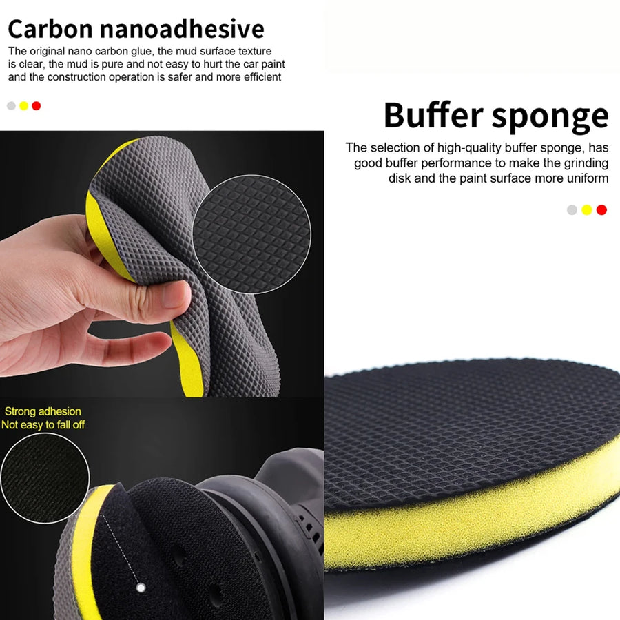 5- & 6-Inch Clay Disc Pads for Car Paint Decontamination
