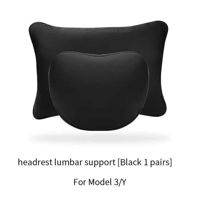 Neck Pillow and Lumbar Support for Tesla Model 3/Y