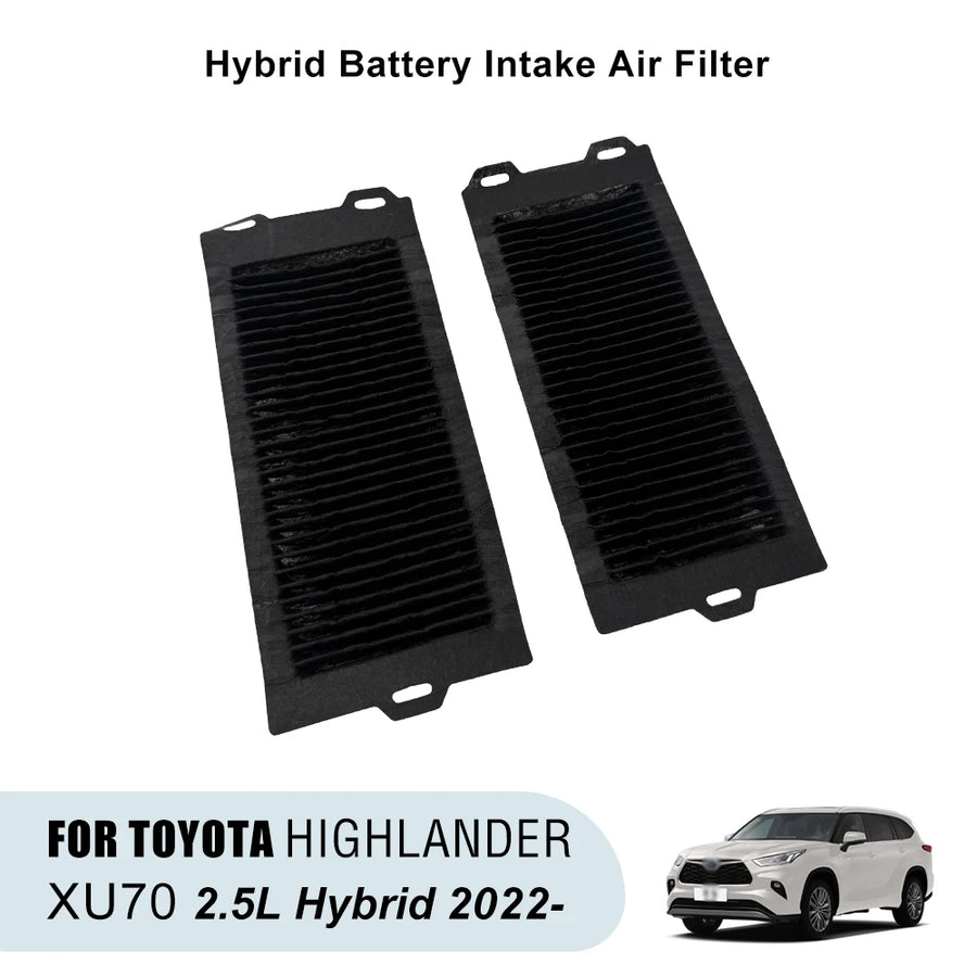 2-Piece Hybrid Battery Cooling Air Filter Set for Toyota Highlander Hybrid 2020+