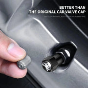 4-Piece Aluminum-Alloy Tire Valve Cap Set