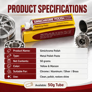 Simichrome Metal Polish Paste – 70 mL