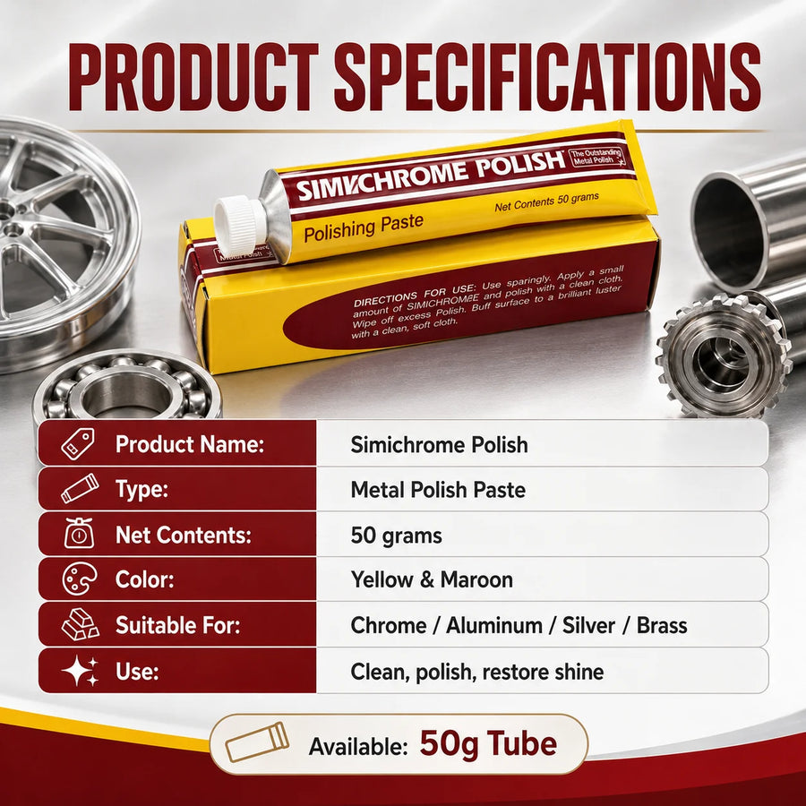 Simichrome Metal Polish Paste – 70 mL