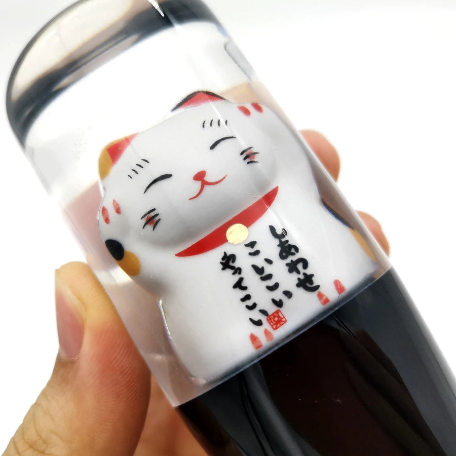 Lucky Cat Resin Manual Shift Knob with Thread Adapters