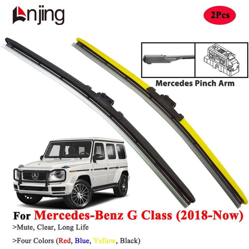 Front Windshield Wiper Blade Set for Mercedes-Benz G Class Model -Present and Newer 2018