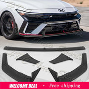 Matte Black Front Lip Kit – 2024–2026 Hyundai Elantra N/N-Line