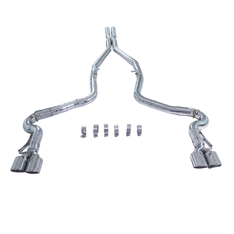 304 Stainless Steel Straight Pipe Exhaust for Dodge Challenger RT 5.7L 2015-2023 Car Valve