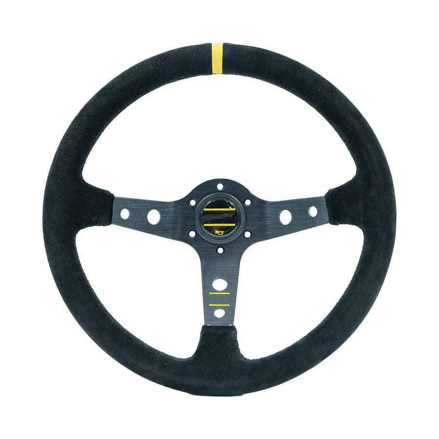 350 mm Deep-Dish Racing Steering Wheel – Leather or Suede