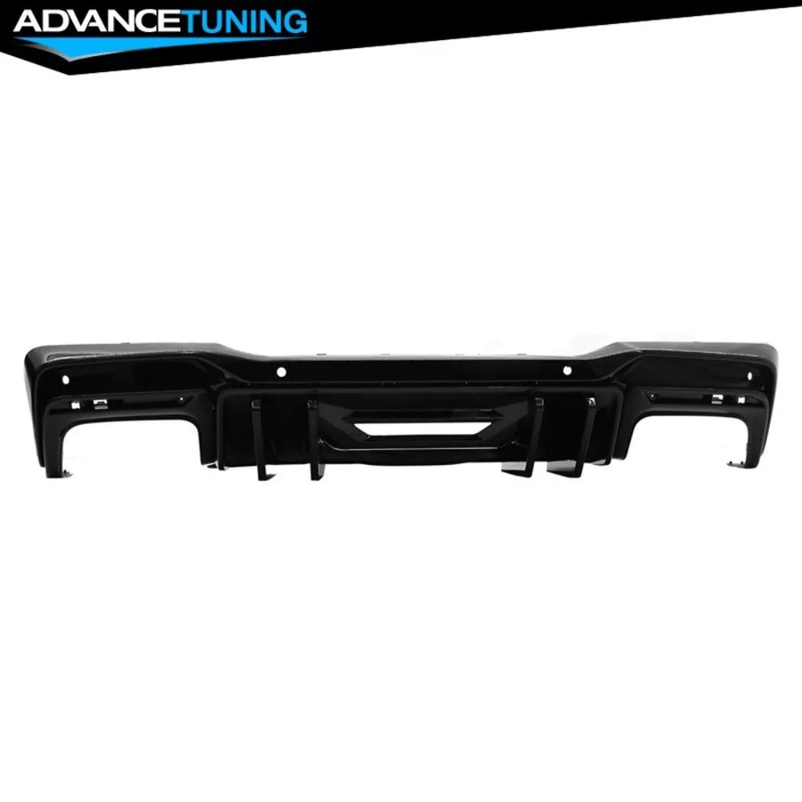 Gloss Black Competition-Style Rear Diffuser for 2024–2026 Ford Mustang