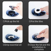 Solar-Powered Rotating Car Aroma Diffuser