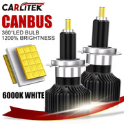 H1/H7/H11/9005/9006/9012 LED Headlight Bulb – 6000K, CANBUS