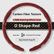 Carbon-Fiber-Texture Steering Wheel Cover for HONDA