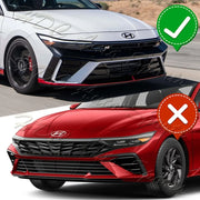 Matte Black Front Lip Kit – 2024–2026 Hyundai Elantra N/N-Line