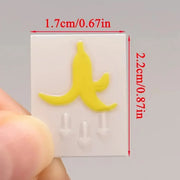 2-Piece Banana Peel Button Vinyl Car Decal Set