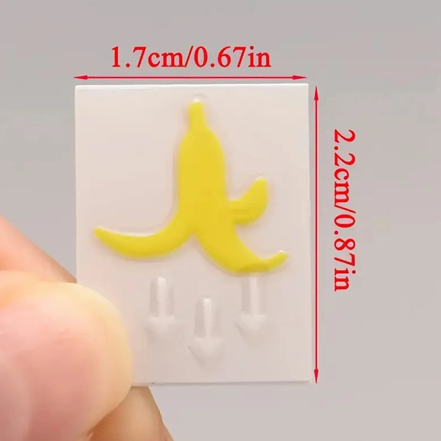 2-Piece Banana Peel Button Vinyl Car Decal Set
