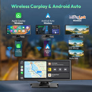 4K Dual Dash Cam with Wireless CarPlay and Android Auto