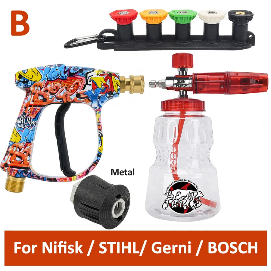 Pressure Washer Spray Gun and Foam Cannon Kit – Select Connector