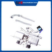 304 Stainless Steel Valved Exhaust Muffler for Volkswagen Golf R MK6 2012-2013