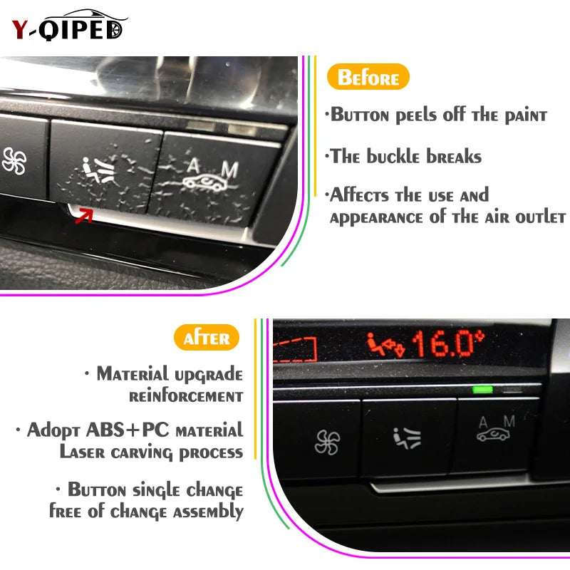 Dashboard Air Conditioning AC Temperature Control Button for BMW 1 2 3 4 F Series F20 F21 F22 F23 F30 F31