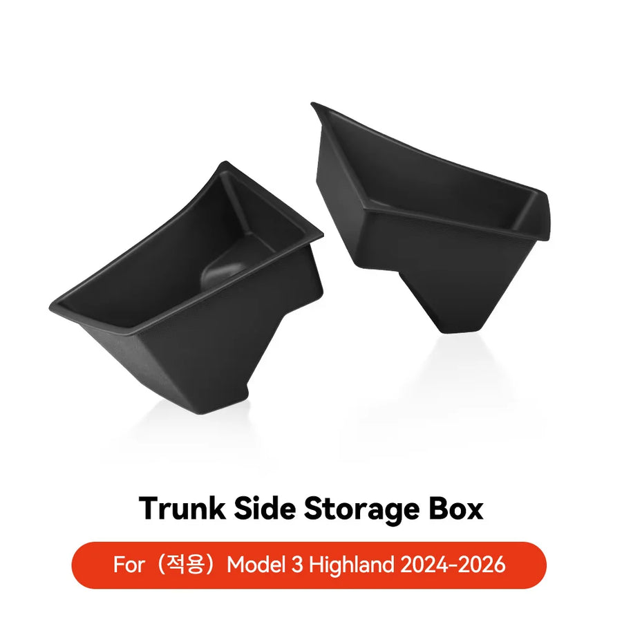 Trunk Side Storage Organizer for Tesla Model 3 Highland 2024-2025