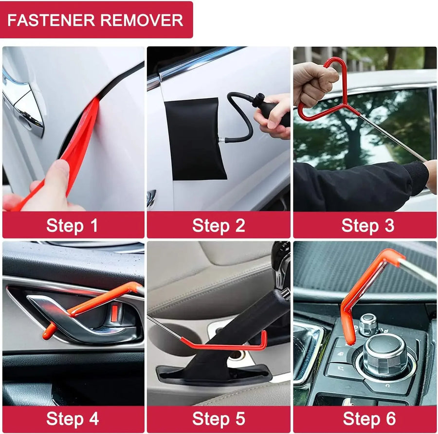 18/21-Piece Automotive Lockout Tool Kit with Air Wedge
