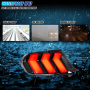 Ford Mustang S550 Euro-Style Sequential LED Tail Light Pair – 2015–2023