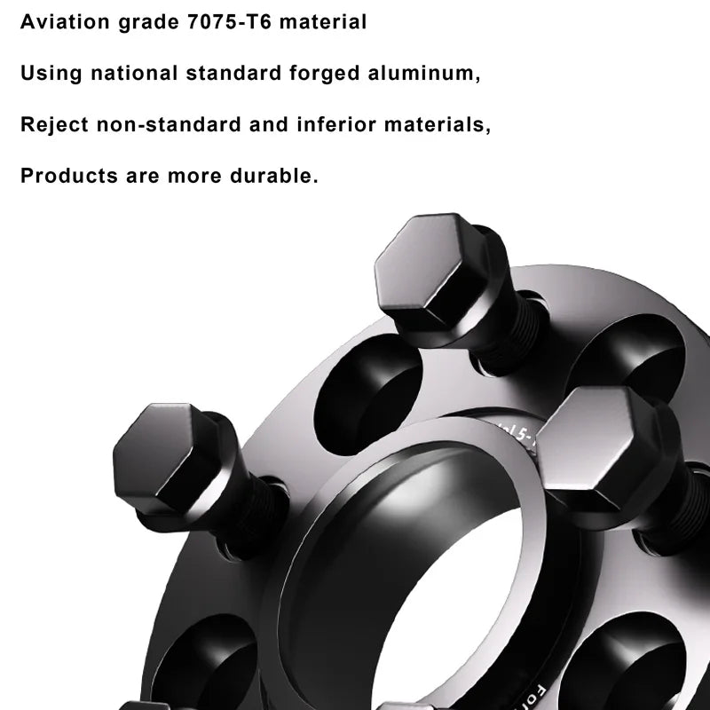 M12X1.5 Wheel Spacers for BMW 1 Series ) PCD 5x120 CB 72.6 Forged Black Wheel