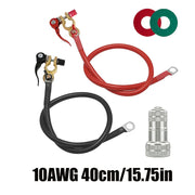 10/12 AWG Battery Inverter Cable Kit with Terminal Connector and Post Cleaner