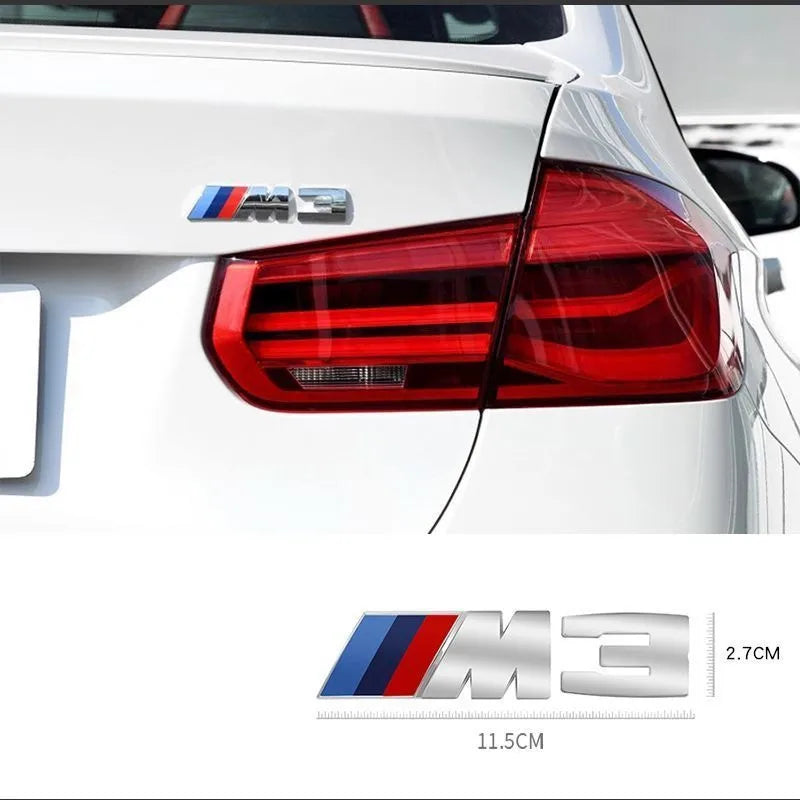 BMW M Performance 3D Fender and Rear Trunk Emblem Badge