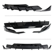 Gloss Black Rear Diffuser Extension for 2017–2023 Tesla Model 3