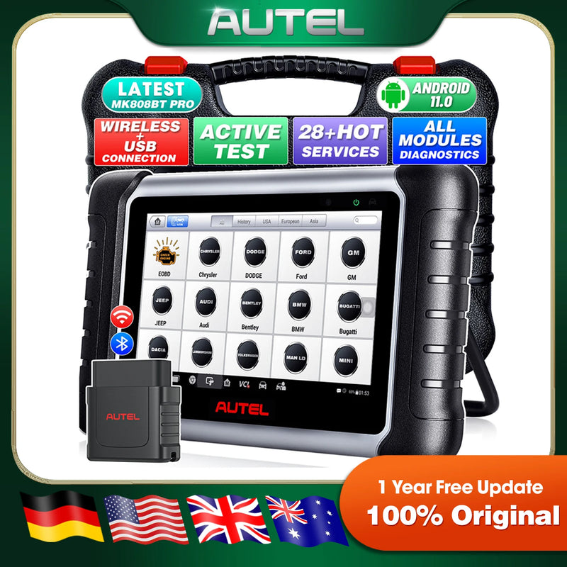 Autel MaxiCOM MK808BT Pro Bidirectional OBD2 Scanner with Key Coding