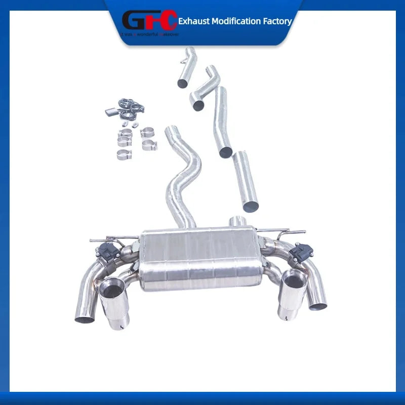 304 Stainless Steel Valved Cat-Back Exhaust System for BMW 335i/340i/430i/440i F30-F36