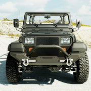 Front Rock-Crawler Winch Bumper with D-Rings for 1987–2006 Jeep Wrangler TJ/YJ