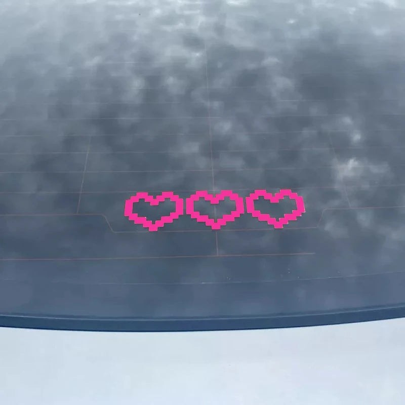 6cm Love Heart Car Window and Bumper Decal