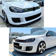 Gloss Black Front Bumper Lip & Splitter for 2008–2012 Volkswagen Golf
