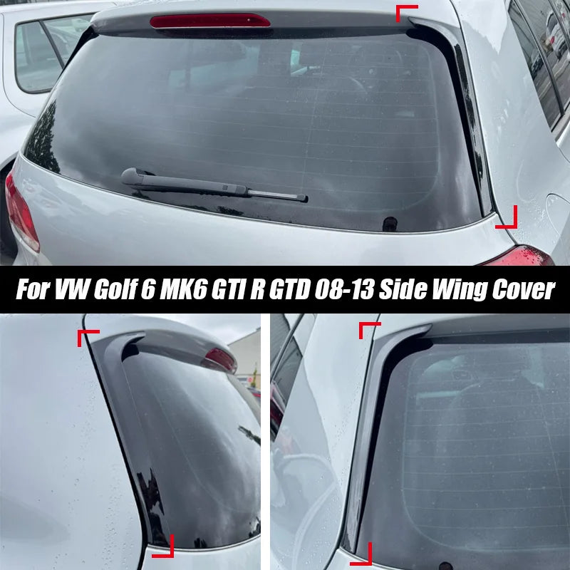 Gloss Black Rear Spoiler for 2008–2013 Volkswagen Golf