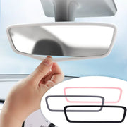 Silicone Rear View Mirror Protector Frame for Tesla Model 3 Y S X Center Console Interior Rearview